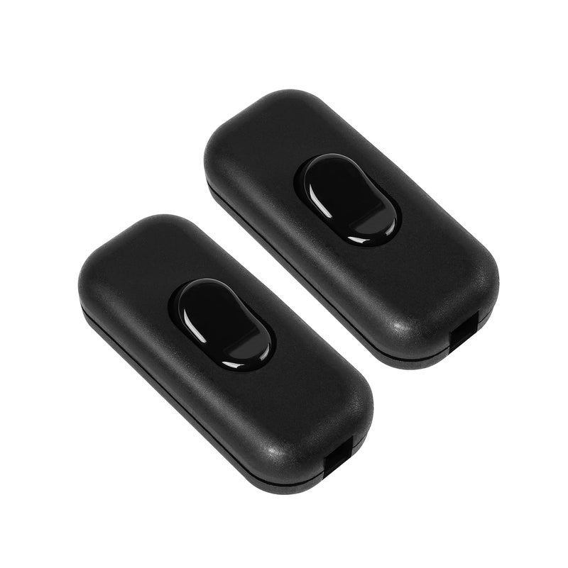 Venforze Inline Cord Switch On/Off Lamp Control Appliance Switch AC120V 10A, 250V 6A Suitable for Appliance or Bedroom Table Lamp Desk, etc 2 Pack - Image 1